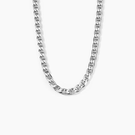 Chaîne Piato Marine Argent Blanc - Chaines Homme | Marc Orian
