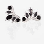 Boucles D'oreilles Puces Calixa Argent Blanc Oxyde De Zirconium - Puces Femme | Marc Orian
