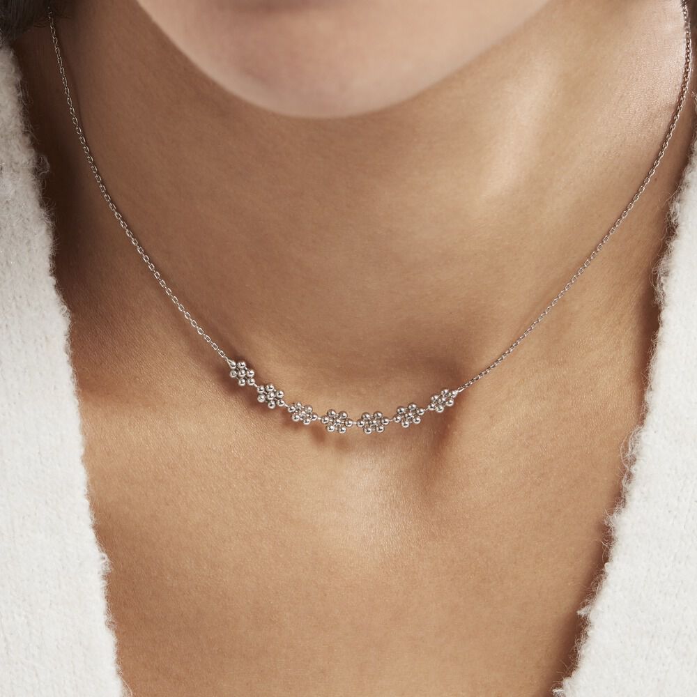 Collier Argent Blanc Hippolyta - Colliers ras du cou Femme | Marc Orian