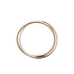 Alliance Hermana Ruban Plat Or Bicolore - Alliances duo Unisex | Marc Orian