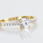 Bague Manon Or Jaune Oxyde De Zirconium - Solitaires Femme | Marc Orian