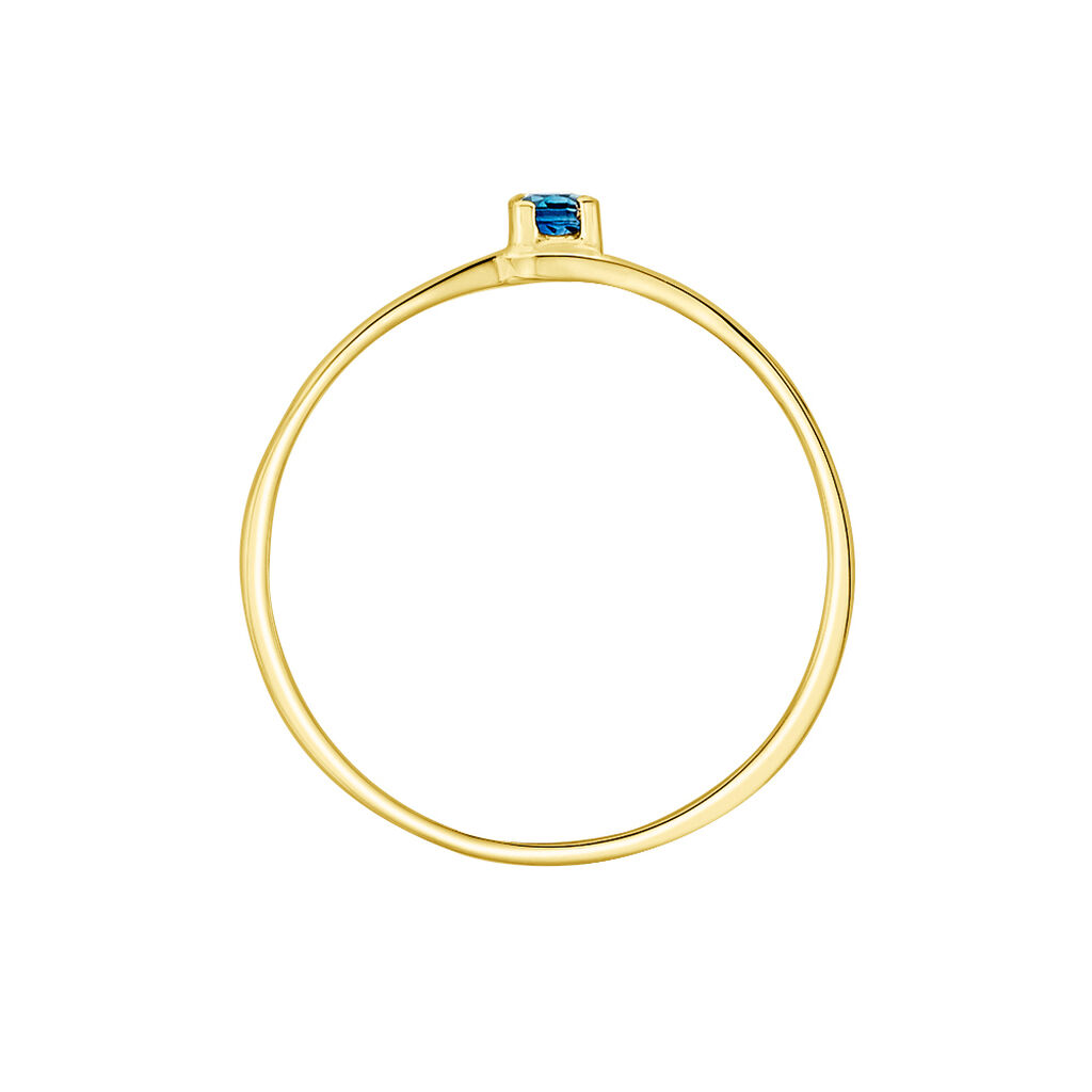Bague Nesryne Or Jaune Saphir - Bagues Solitaire Femme | Marc Orian