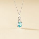 Collier Passion Or Blanc Topaze Et Oxyde De Zirconium - Colliers avec pierres Femme | Marc Orian