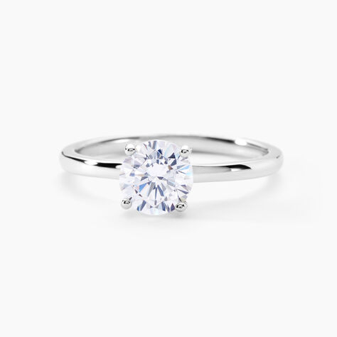 Bague Solitaire Stella Argent Blanc Oxyde De Zirconium - Bijoux fantaisie Femme | Marc Orian