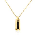 Collier Phebus Him Acier Jaune - Colliers fantaisie Homme | Marc Orian