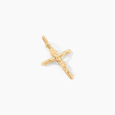 Pendentif Damian Croix Or Jaune - Pendentifs Famille | Marc Orian