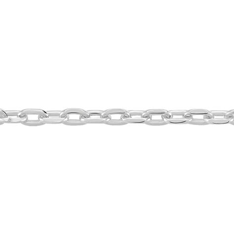 Chaîne Claudine Maille Forçat Argent Blanc - Colliers ras du cou Femme | Marc Orian