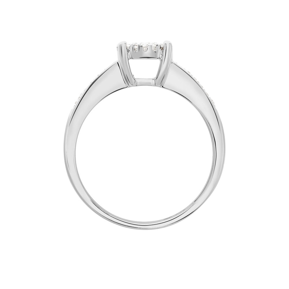 Bague Serena Or Blanc Diamant - Solitaires Femme | Marc Orian