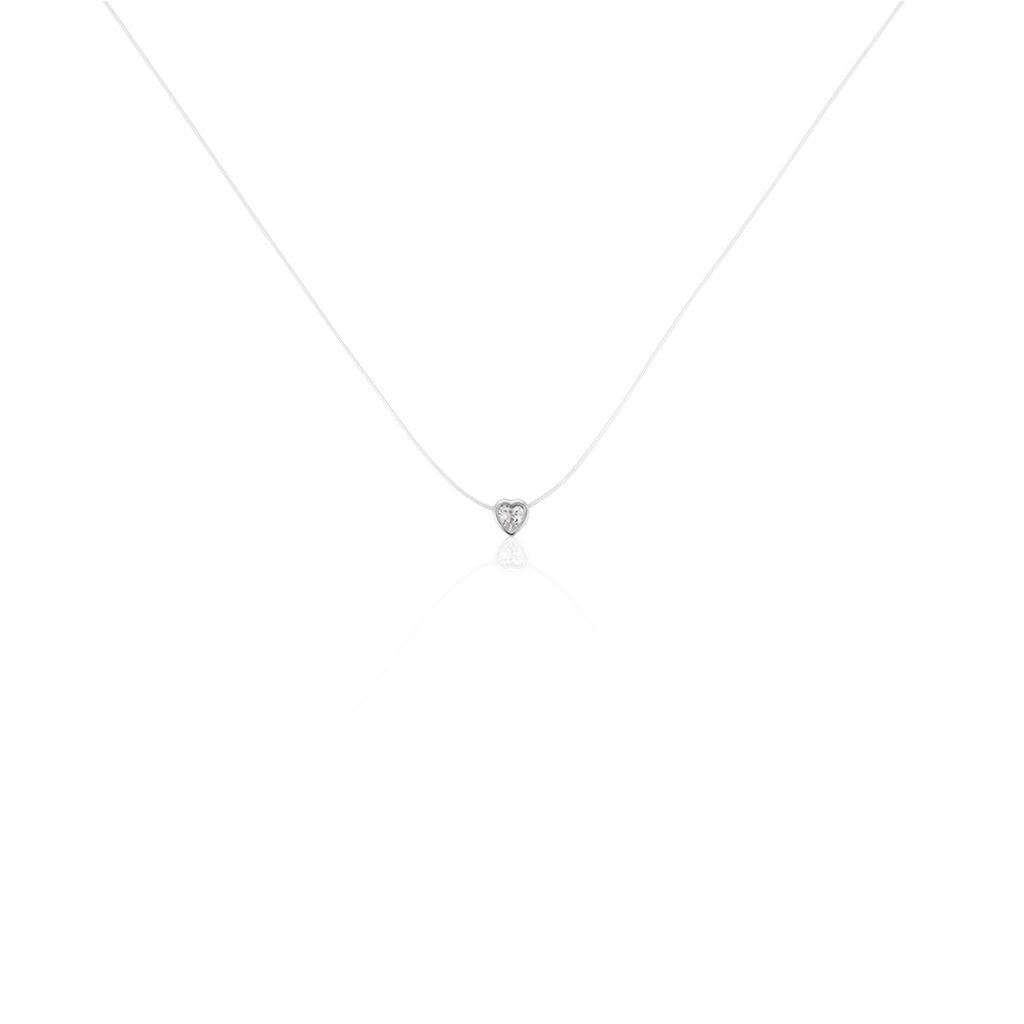 Collier Nylon Argent Blanc Oxyde - Colliers avec pierres Femme | Marc Orian