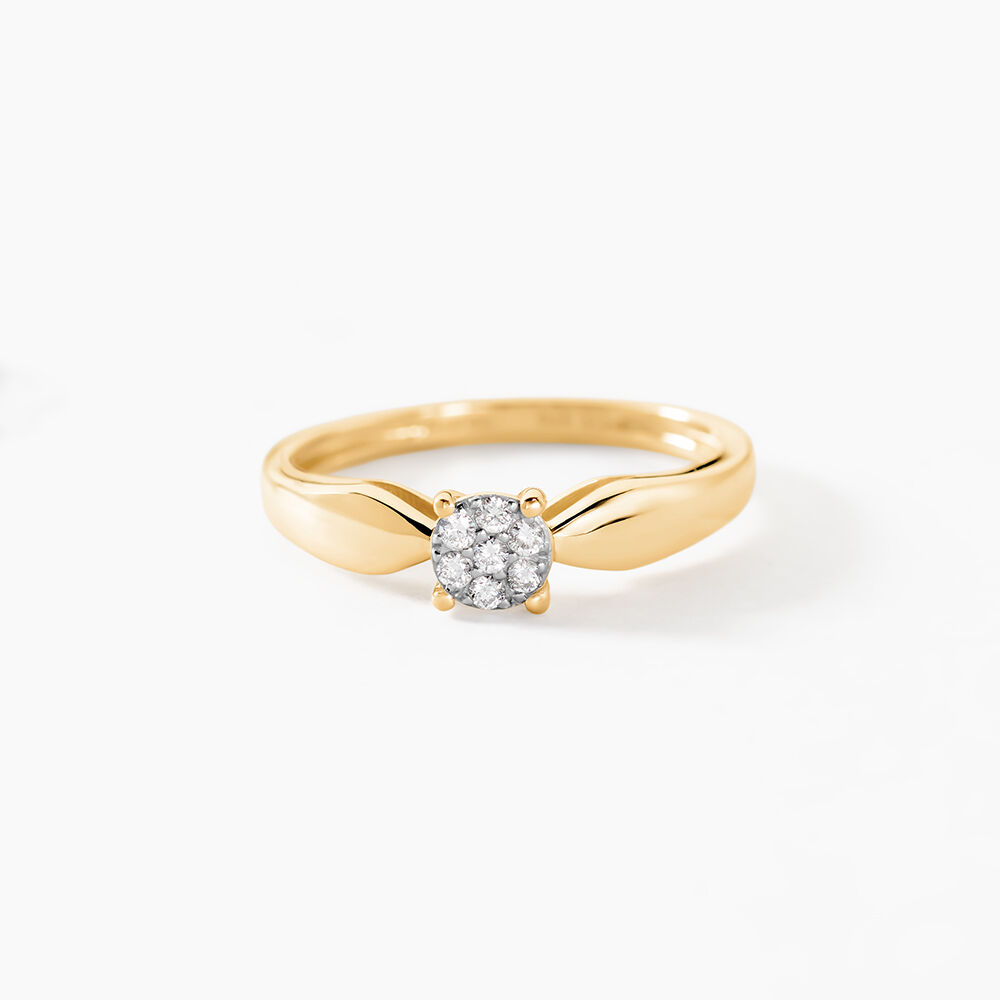 Bague Louisanna Or Jaune Diamant - Parures de mariage Femme | Marc Orian