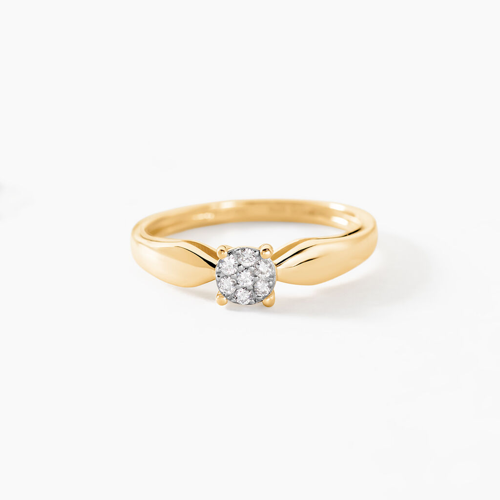 Bague Louisanna Or Jaune Diamant - Parures de mariage Femme | Marc Orian