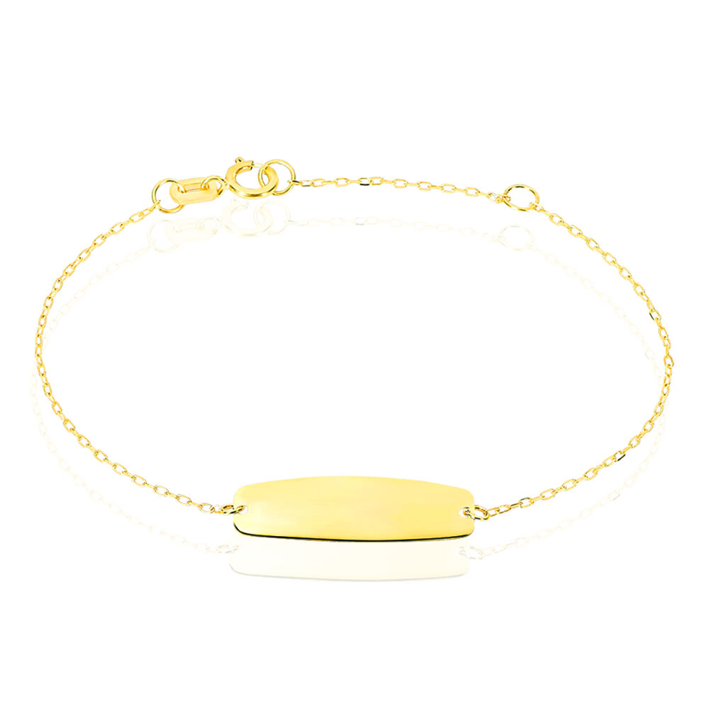 Bracelet Identité Gaspardine Maille Forçat Or Jaune - Gourmettes Enfant | Marc Orian