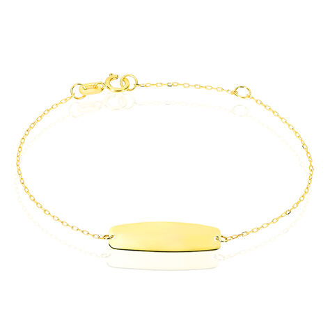 Bracelet Identité Gaspardine Maille Forçat Or Jaune - Gourmettes Enfant | Marc Orian