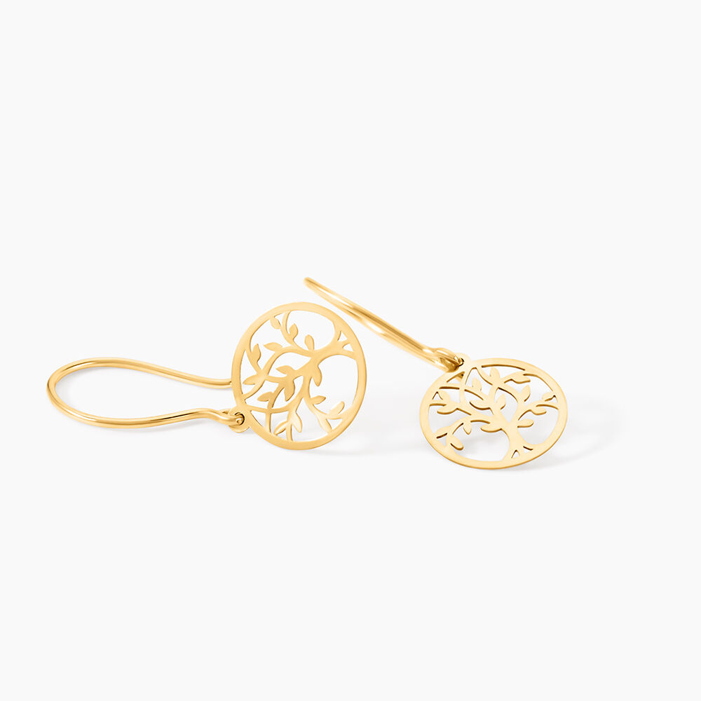Boucles D'Oreilles Pendantes Gorden Or Jaune - Pendantes Femme | Marc Orian