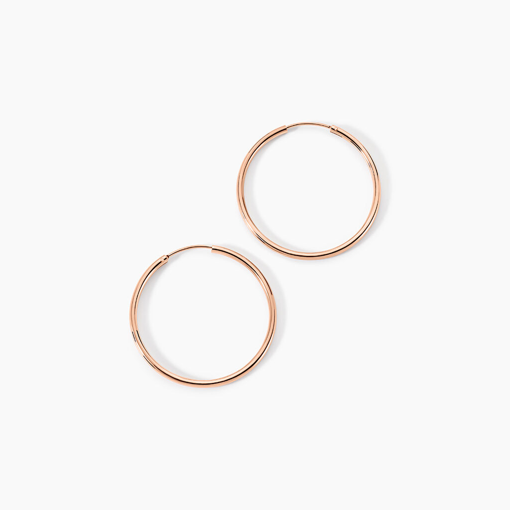 Cr&eacute;oles Argent Rose Olympia - Cr&eacute;oles Femme | Marc Orian