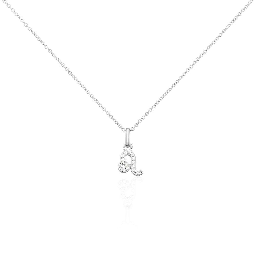 Collier Astra Argent Blanc Oxyde De Zirconium - Colliers avec pierres Femme | Marc Orian
