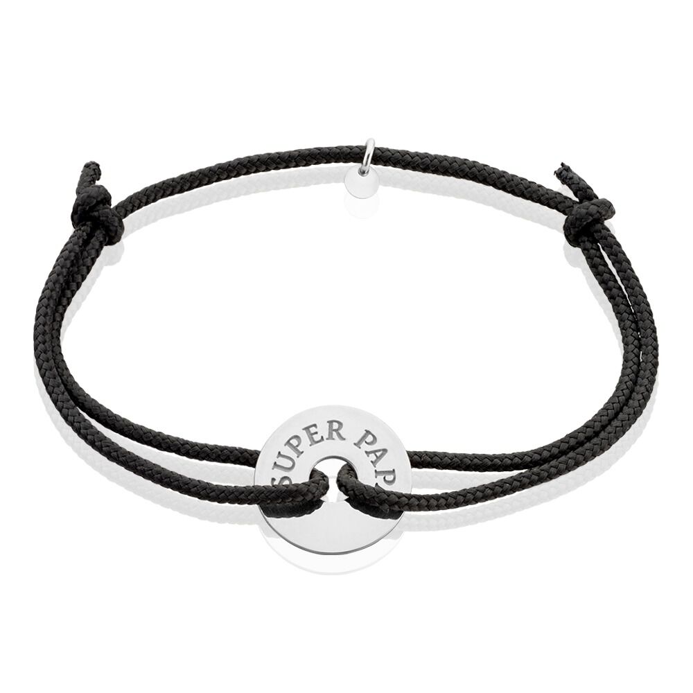 Bracelet Raphael Argent Blanc - Bracelets cordons Homme | Marc Orian