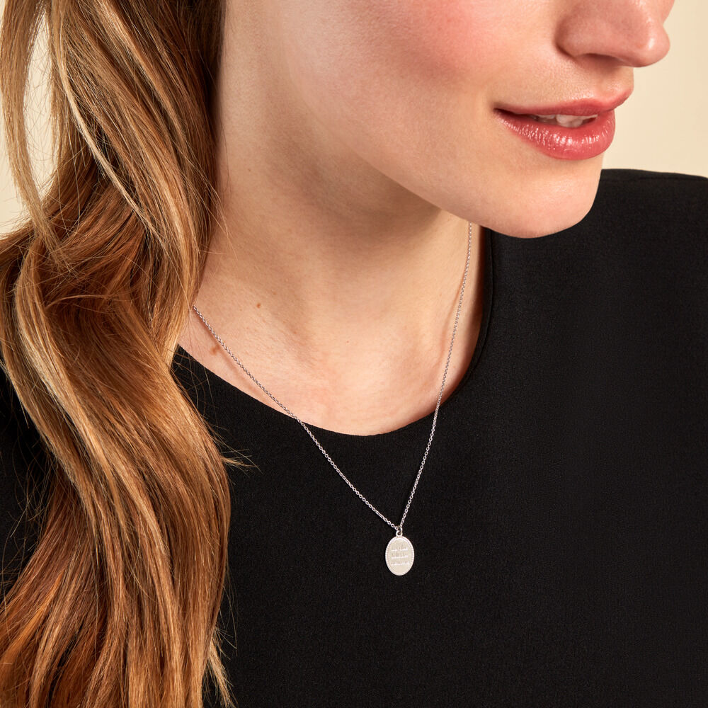 Collier Yahya Argent Blanc - Colliers maman Femme | Marc Orian