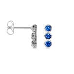 Boucles D'oreilles Puces Kasey Argent Blanc Oxyde De Zirconium - Puces Femme | Marc Orian