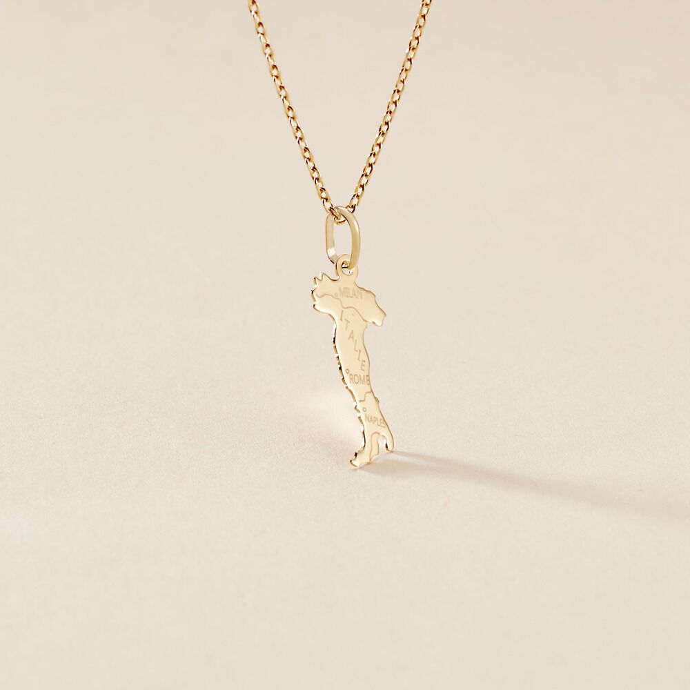 Pendentif Gaietana Italie Or Jaune - Bijoux personnalisés Famille | Marc Orian