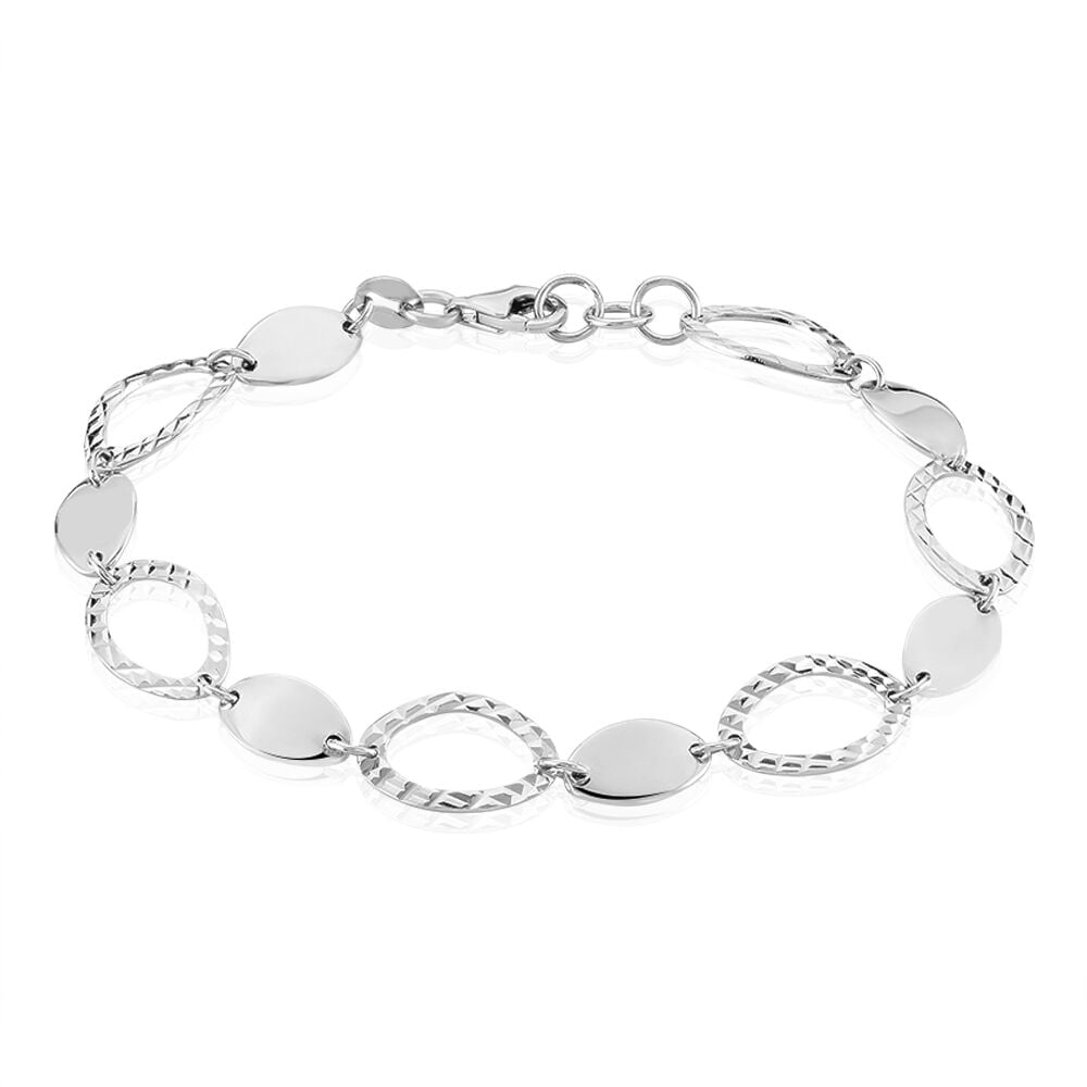 Bracelet Paulita Argent Blanc - Bracelets Medailles Femme | Marc Orian