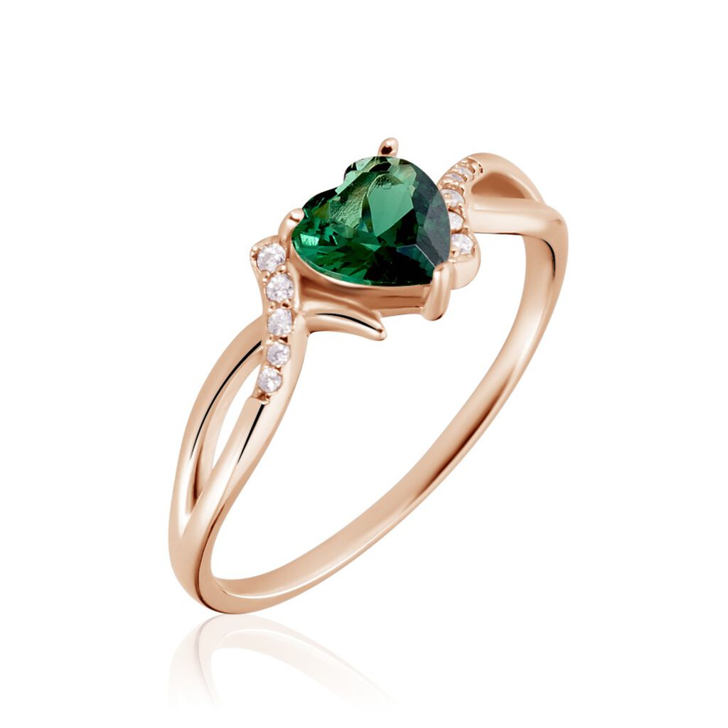 Bague Argent Rose Avalon Oxyde De Zirconium - Solitaires Femme | Marc Orian