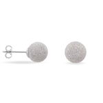 Boucles D'oreilles Puces Ayana Argent Blanc - Puces Femme | Marc Orian