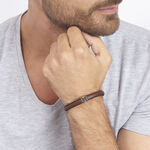 Bracelet Luciene Or Acier Bicolore - Bracelets cuir Homme | Marc Orian