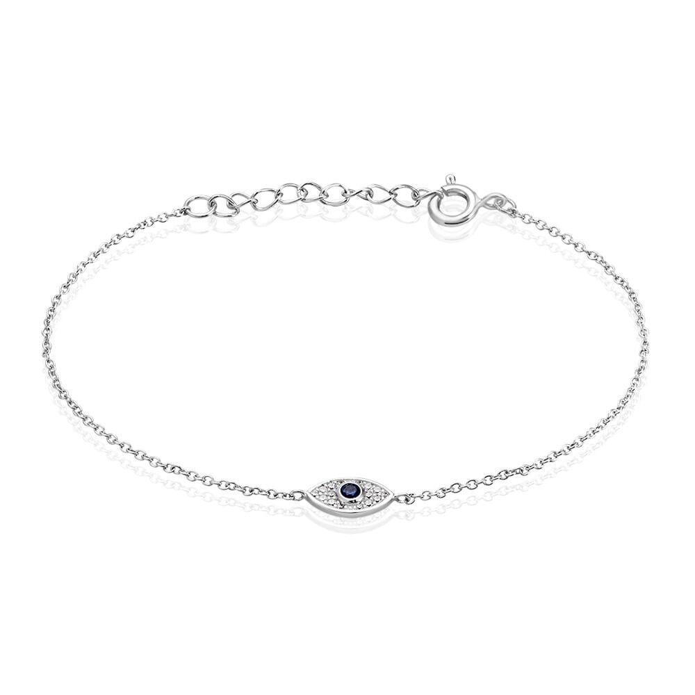 Bracelet Josue Argent Blanc Oxyde De Zirconium - Bracelets chaînes Femme | Marc Orian