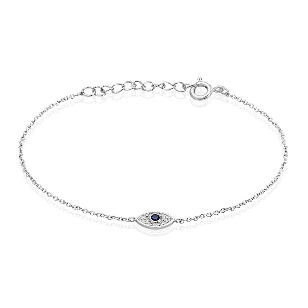 Bracelet Josue Argent Blanc Oxyde De Zirconium - Bracelets chaînes Femme | Marc Orian