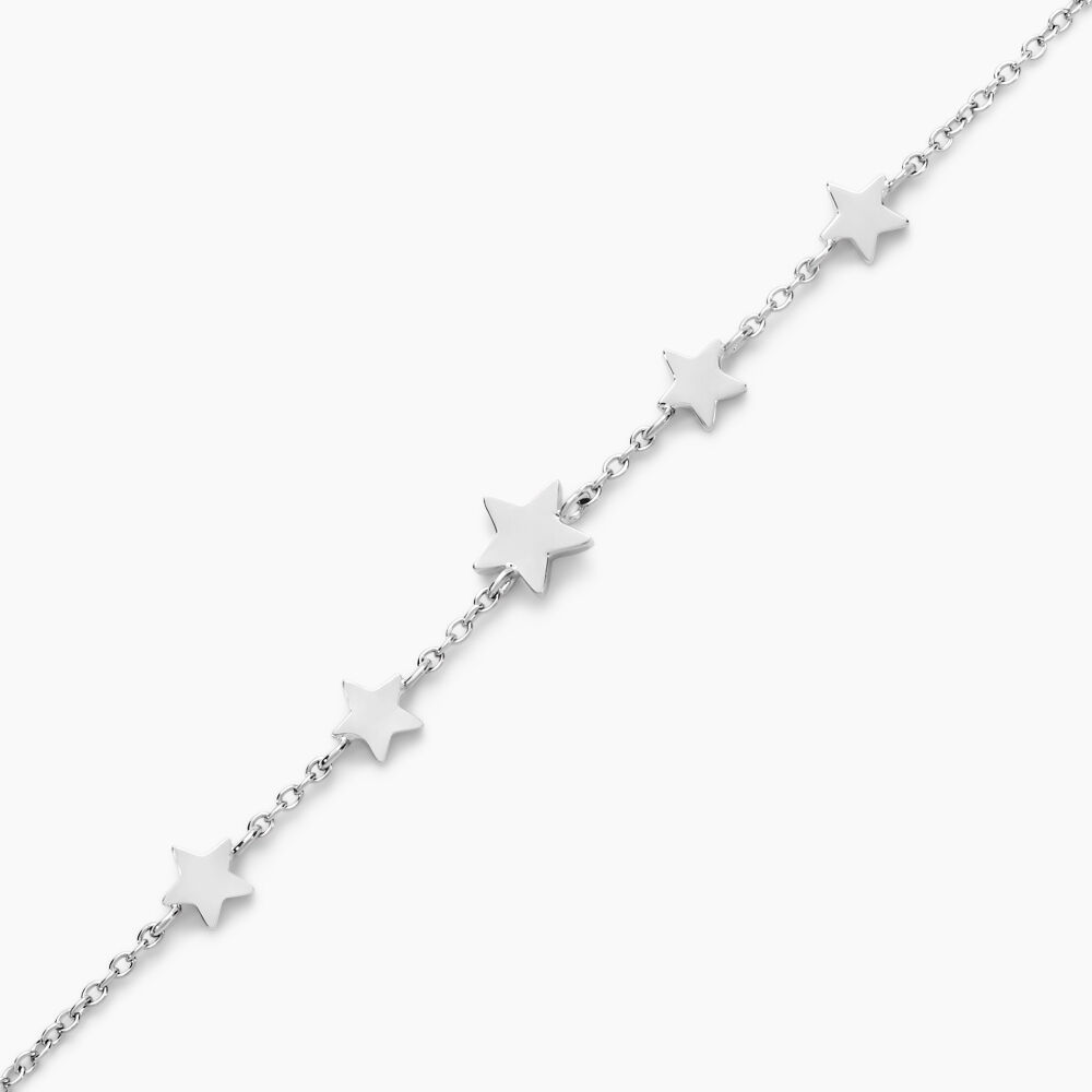 Bracelet Celesta Argent Blanc - Bracelets chaînes Femme | Marc Orian