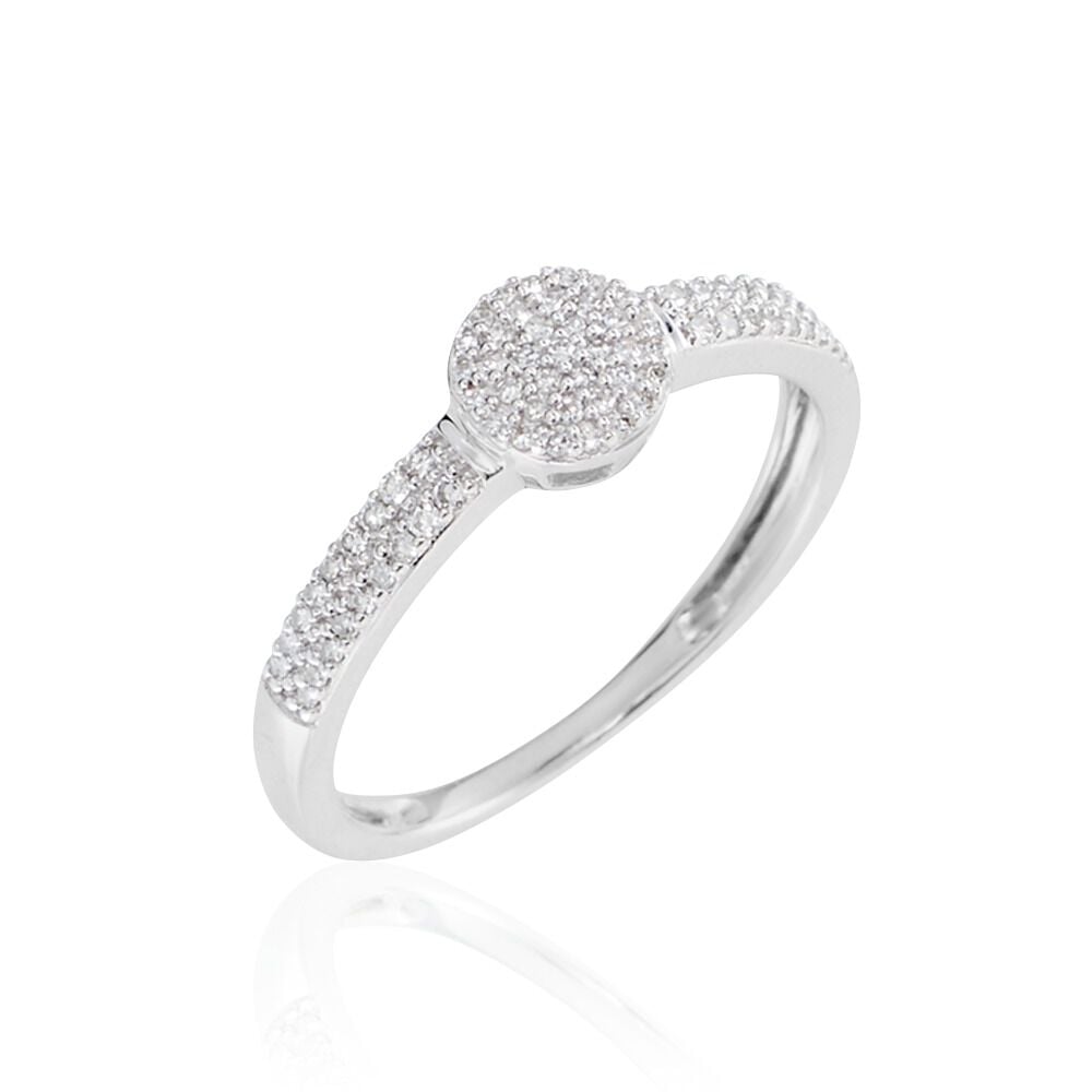 Bague Lisyae Or Blanc Diamants - Parures de mariage Femme | Marc Orian