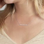 Collier Adali Argent Blanc Oxyde De Zirconium - Colliers avec pierres Femme | Marc Orian