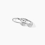 Boucles D'oreilles Pendantes Or Blanc Urzula Diamants - Pendantes Femme | Marc Orian