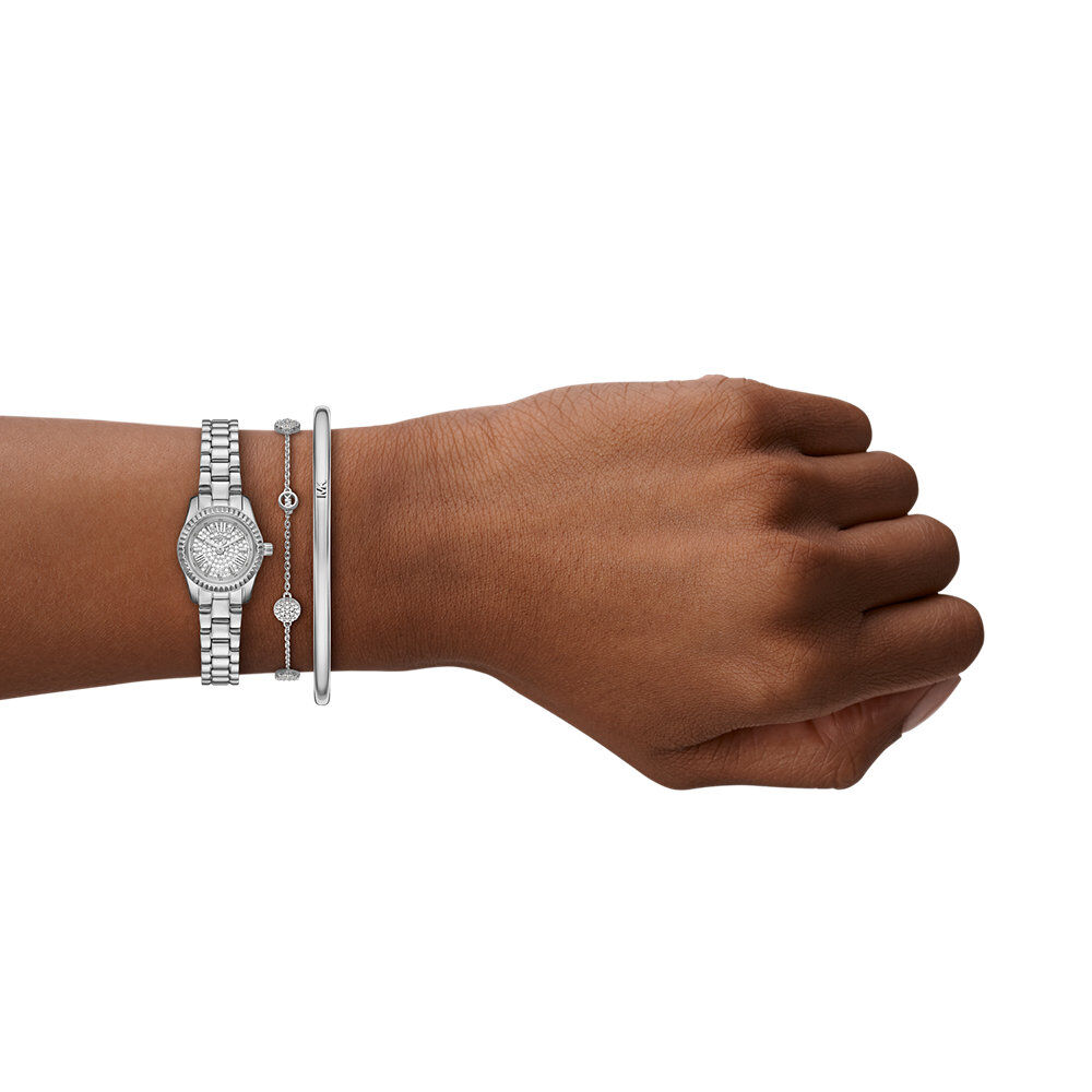 Coffret De Montre Michael Kors Micro Lexington Argenté - Nouveautés Femme | Marc Orian
