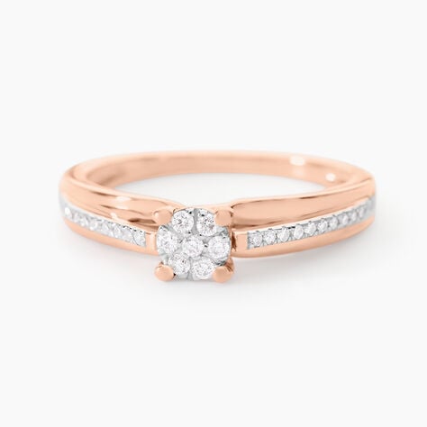 Bague Kate Or Rose Diamant - Solitaires Femme | Marc Orian