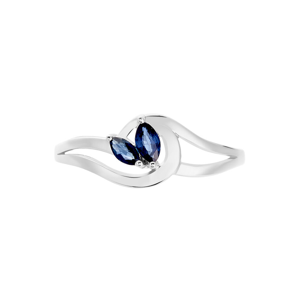 Bague Sakina Or Blanc Saphir - Bagues vintage Femme | Marc Orian