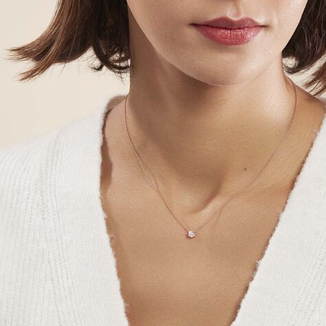 Collier Arum Or Rose Oxyde De Zirconium - Colliers Femme | Marc Orian