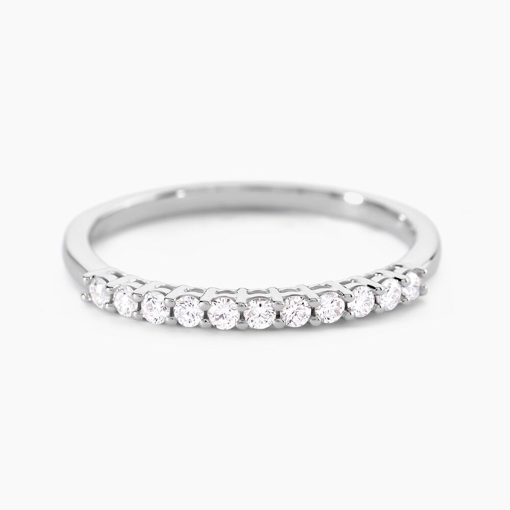Alliance 849 Or Blanc Diamant - Alliances duo Femme | Marc Orian