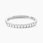 Alliance 849 Or Blanc Diamant - Alliances duo Femme | Marc Orian