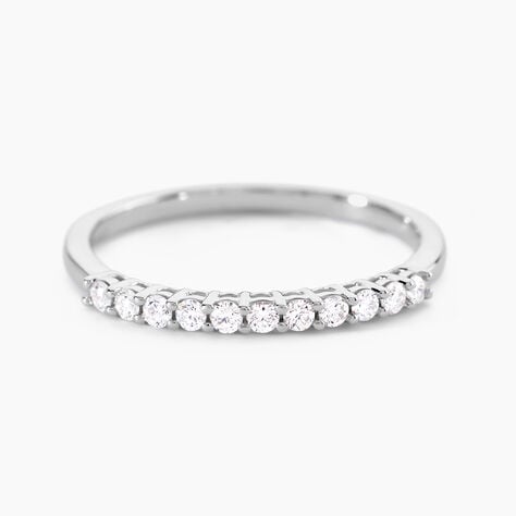 Alliance 849 Or Blanc Diamant - Alliances duo Femme | Marc Orian