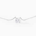 Collier Ponama Or Blanc Oxyde De Zirconium - Colliers avec pierres Femme | Marc Orian