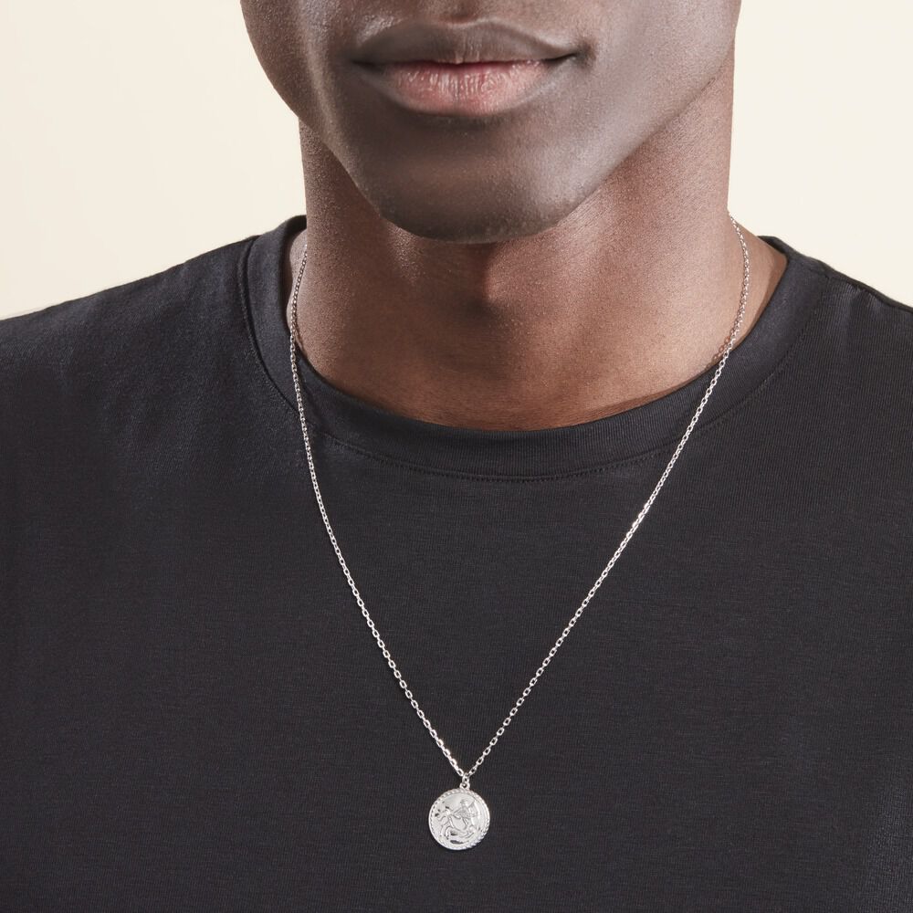 Collier Argent Blanc Lew - Colliers Homme | Marc Orian