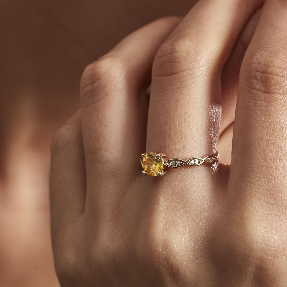 Bague Kurt Plaqué Or Jaune Oxyde De Zirconium - Bijoux fantaisie Femme | Marc Orian
