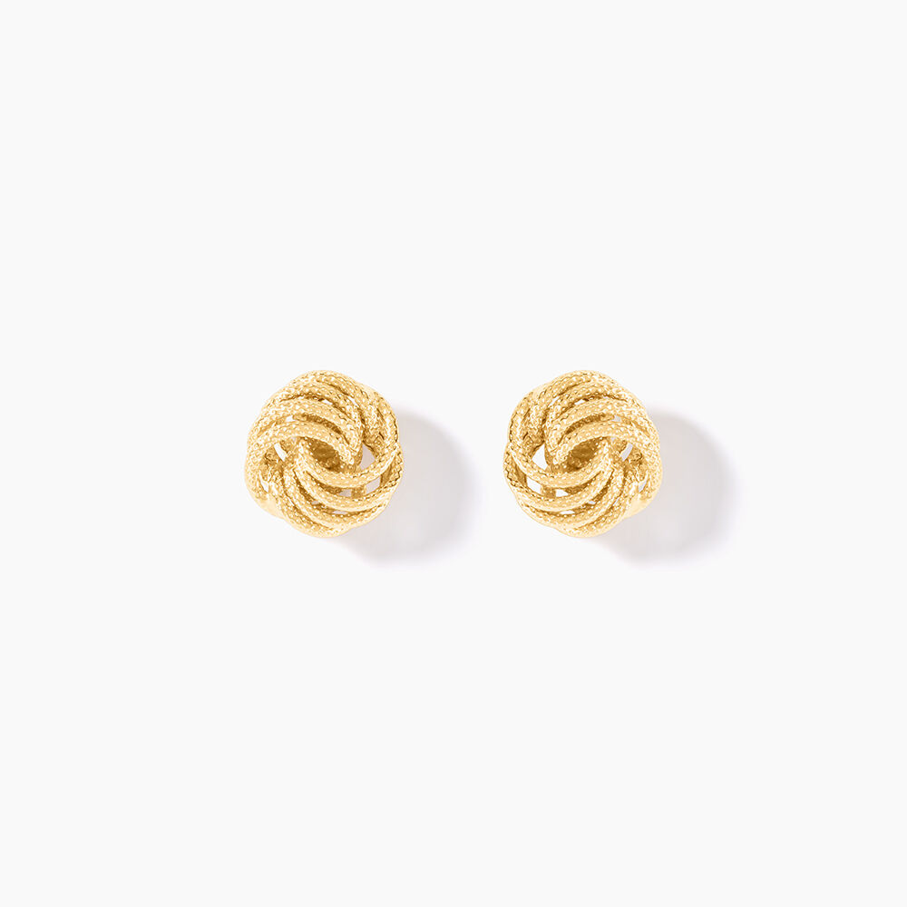 Boucles D'Oreilles Puces Ayishah Or Jaune - Puces Femme | Marc Orian