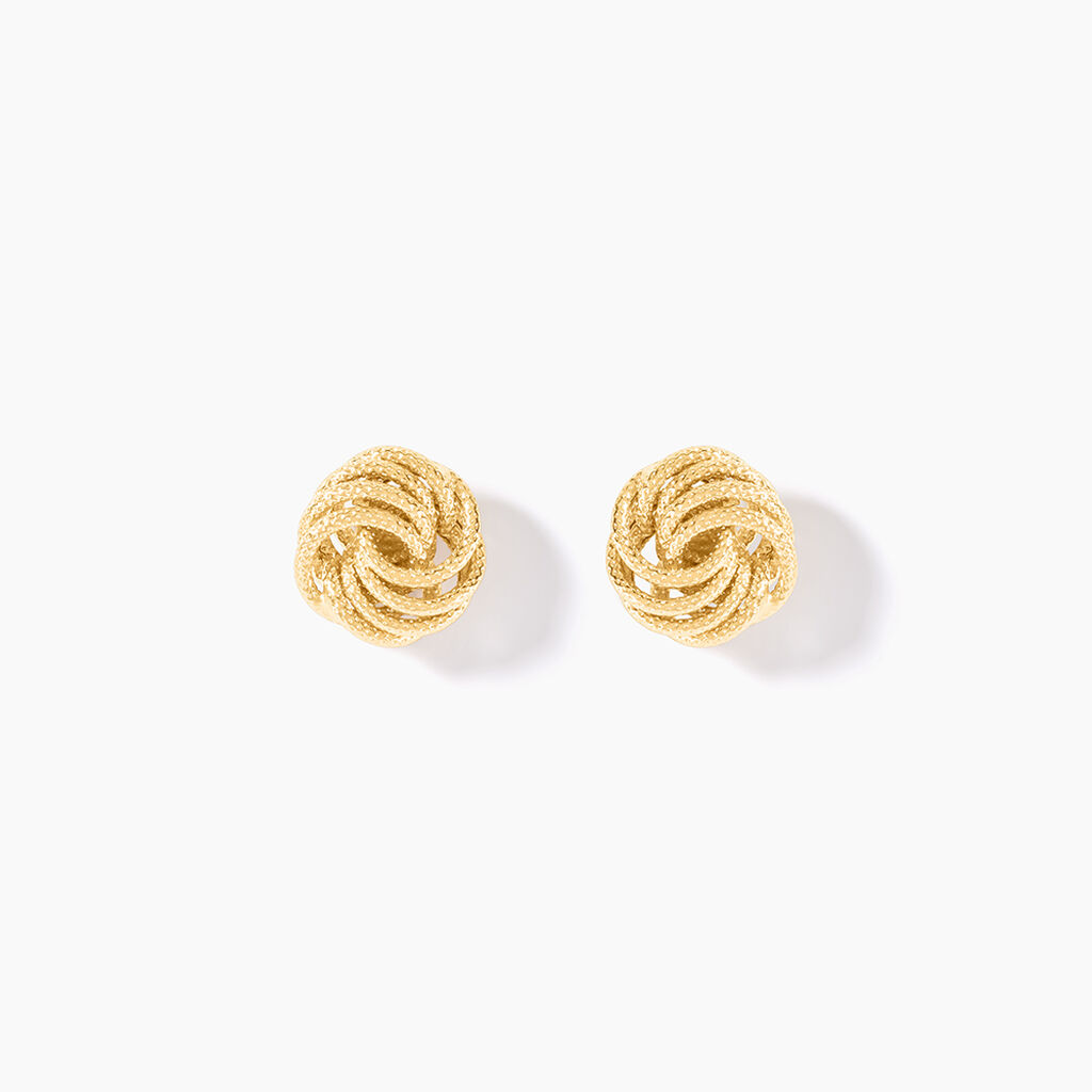 Boucles D'Oreilles Puces Ayishah Or Jaune - Puces Femme | Marc Orian