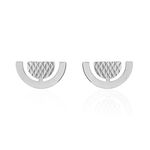 Boucles D'oreilles Puces Argent Blanc - Puces Femme | Marc Orian