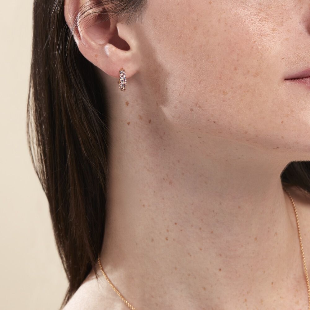 Créoles Plaqué Or Jaune Julitta Topazes Oxydes De Zirconium - Créoles Femme | Marc Orian