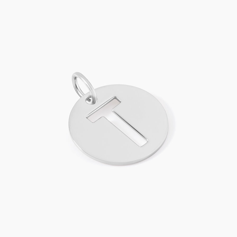 Pendentif Elio T Argent Blanc - Bijoux fantaisie Famille | Marc Orian