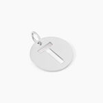 Pendentif Elio T Argent Blanc - Bijoux fantaisie Famille | Marc Orian